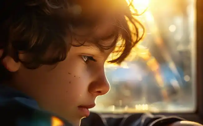 Ilustração educativa das camadas do filme lacrimal sobre a superfície ocular.